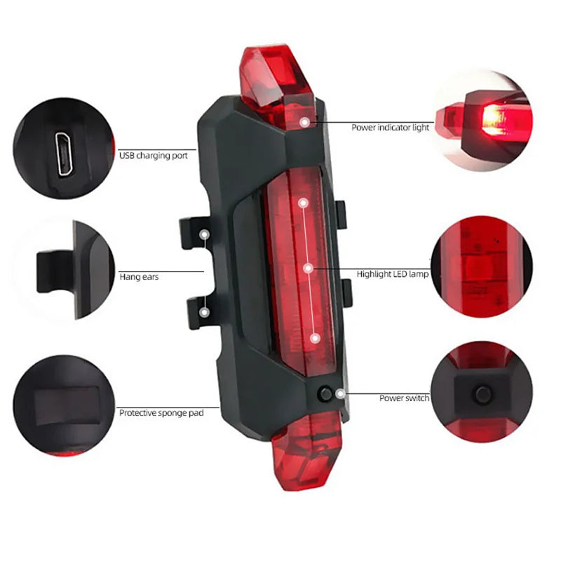 Lampe frontale étanche à 5 LED pour vélo 8000 mAh, lampe torche rechargeable 5200 lm, accessoires de vélo