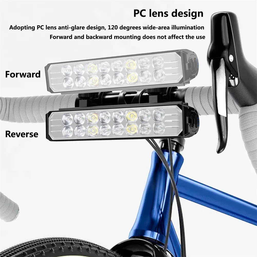 Lampe frontale étanche à 5 LED pour vélo 8000 mAh, lampe torche rechargeable 5200 lm, accessoires de vélo