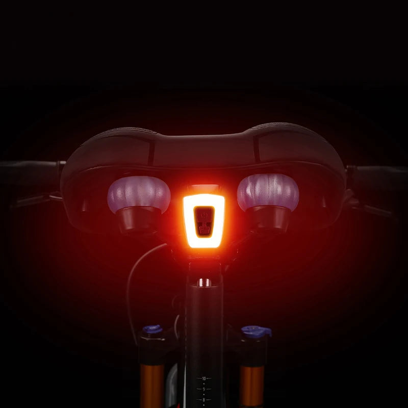 WEST BIKING- Feu arrière LED pour vélo, lampe de poche USB, accessoires de sécurité pour casque de vélo