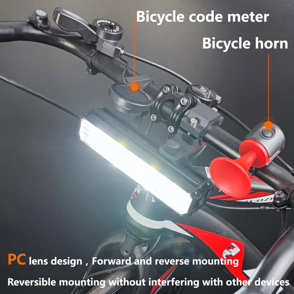 Lampe frontale étanche à 5 LED pour vélo 8000 mAh, lampe torche rechargeable 5200 lm, accessoires de vélo